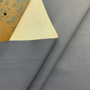 Morence in Two Toned Blue Faux Leather | Vinyl Upholstery Fabric | Pebbled Grain | Commercial Grade | 54" Wide | By the Yard