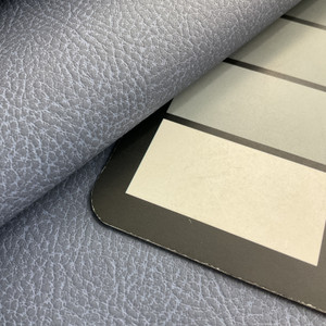 Morence in Two Toned Blue Faux Leather | Vinyl Upholstery Fabric | Pebbled Grain | Commercial Grade | 54" Wide | By the Yard