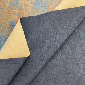 Willems in Onyx | Black Solid Linen Texture Print Faux Leather Contract Upholstery Vinyl Fabric  |  High Performance | Knit back |  Heavyweight | 54 Inch WIde | Sold BTY