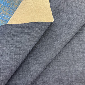 Willems in Onyx | Black Solid Linen Texture Print Faux Leather Contract Upholstery Vinyl Fabric  |  High Performance | Knit back |  Heavyweight | 54 Inch WIde | Sold BTY