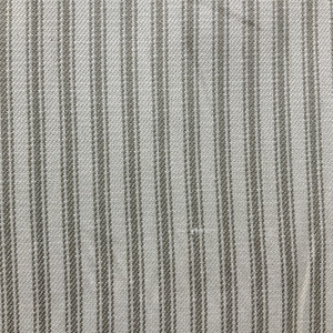 Alan in Charcoal Grey / Off White | Upholstery Fabric | Ticking / Stripe | Medium Weight | 54" Wide | By the Yard