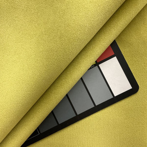 Lydia in Sesame | Warm Chartreuse Green Solid Woven Velvet Upholstery Fabric | Home Decor | Drapery | Heavy Duty | 54" Wide | Sold BTY
