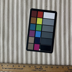 Murphy in Taupe | Upholstery Canvas / Slipcover Fabric | Stripes in Taupe / Off White | Medium Weight | 54" Wide | By the Yard