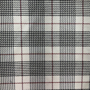 Tracy in Classic |  Upholstery Fabric | Plaid in Black / Red / White | Ralph Lauren |  Heavyweight | Cotton/ Poly Blend | 54" Wide | Sold BTY