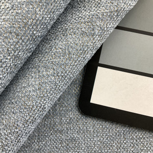 Gilmore in Sky  | Chenille Upholstery Fabric | Medium Grey-Blue | 100% Polyester  | Heavy Weight | 54" Wide | Sold BTY