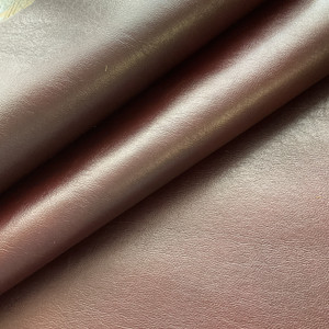 Dark Burgundy | Faux Leather Vinyl Upholstery Fabric | Light Grain | Felt-backed | Heavyweight | 54" Wide | By the Yard