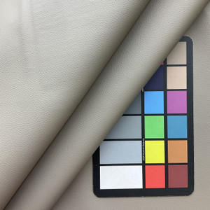 Canter In Quarry  | Cool Light Taupe Grey Pebble Texture Faux Leather Upholstery Vinyl Fabric | Heavyweight | Indoor Furniture | Felt Backed | 54 Wide | Sold BTY