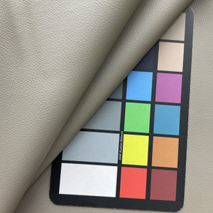 Canter In Quarry  | Cool Light Taupe Grey Pebble Texture Faux Leather Upholstery Vinyl Fabric | Heavyweight | Indoor Furniture | Felt Backed | 54 Wide | Sold BTY