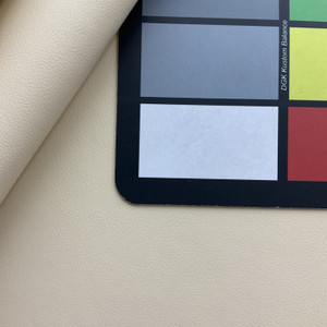 Silica in Flax |  Cool Light Butter Yellow Solid Matte Soft Faux Leather  Upholstery Vinyl Fabric |  Heavyweight | Felt  Backed | 54" Wide | Sold BTY