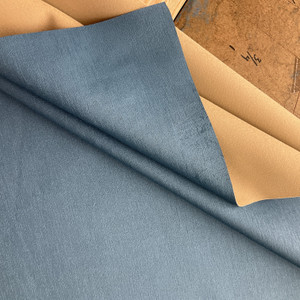 Nishiki in Peacock | Teal Grained  Contract Faux Leather Upholstery Vinyl Fabric | High Performance by OFS | Knit back | Heavyweight | 54 Inch WIde | Sold BTY