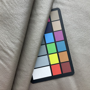 Dallas in Stucco  | Gray Matte Pebble Texture  Faux Leather Upholstery Vinyl Fabric | Heavyweight | Indoor Furniture | Flannel Backed  | 54" Wide | Sold BTY