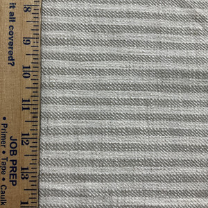 Lucera in Taupe | Upholstery Fabric |  Stripes in Off White / Taupe | Medium Weight | 54" Wide | By the Yard