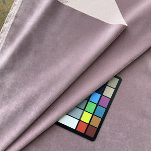 Galata in Blossom  |  Light Lilac Purple Solid Woven Velvet Upholstery Fabric  | P Kaufmann |  Home Decor | Drapery |  Medium Weight  | 54" Wide | Sold BTY