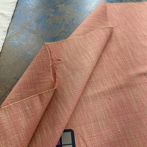 Katherine in Pink | Upholstery Fabric | Coral Pink and Gold | Medium Weight | 54" Wide | Sold BTY | (Also Sku skndeco0324-1449)