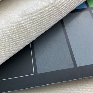 Imperial in Latte | Velvet Upholstery Fabric | Solid Lt Beige | Medium to Heavy Weight | 100% Polyester | 54" Wide | By the Yard