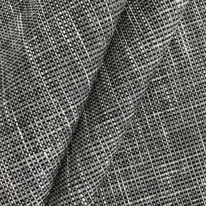 Estate in Black Pepper | Upholstery Fabric | Slub Basketweave in Black / White  | Heavy Weight | 54" Wide | By the Yard