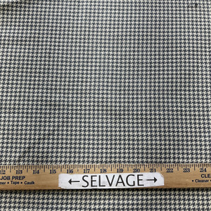 Kyle in Charcoal | Houndstooth Upholstery Fabric | Grey / Off White | Medium Weight | 54" Wide | By the Yard