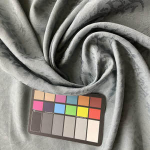 Louie in Aegean Blue | Drapery Fabric | Damask Design | Lightweight | 54" Wide | By the Yard