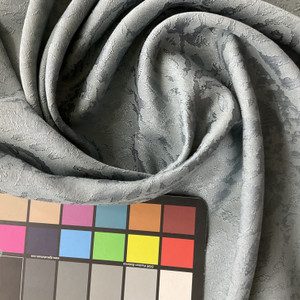 Louie in Aegean Blue | Drapery Fabric | Damask Design | Lightweight | 54" Wide | By the Yard