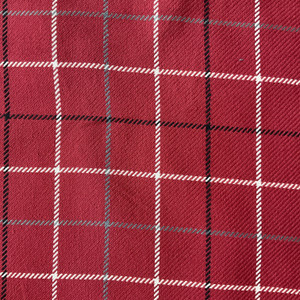 Tallyho in Cranberry | Upholstery Fabric | Red / Black / White Windowpane Plaid | Ralph Lauren | Heavyweight |  54" Wide | Sold BTY