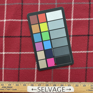 Tallyho in Cranberry | Upholstery Fabric | Red / Black / White Windowpane Plaid | Ralph Lauren | Heavyweight |  54" Wide | Sold BTY