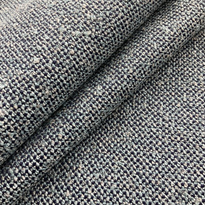 Sunset Island in Indigo | Upholstery Fabric | Dk Blue / Lt Blue Textured Weave | Ultra Heavyweight | 54" Wide | By the Yard