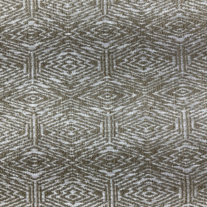 Adar in Latte | Jacquard Upholstery Fabric | Beige / White | Heavy Weight | 100% Polyester | 54" Wide | By the Yard