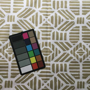 2.3 Yard Piece of Tribal Geometric in Golden Tan | Upholstery / Drapery Fabric | 54" Wide | BTY