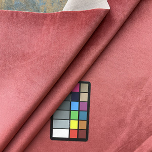 Stately in Cayenne  | Cool Cranberry Red  Solid Woven Velvet Upholstery Fabric | Home Decor | Drapery | 100% Polyester | Heavy Duty | 54" Wide | Sold BTY