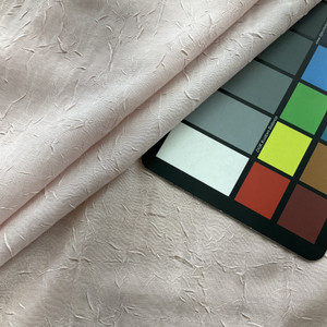 Ballet Pink Crushed Batiste Fabric | Crinkle Sheer | Drapery | Home Decor | Apparel | 100% Polyester | 51" Wide | Sold BTY