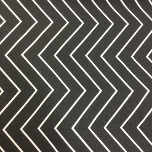 3 Yard Piece of Skinny Chevron | Black and White | Medium Weight Home Decor Fabric | Curtains / Slipcovers | 54" Wide | By the Yard