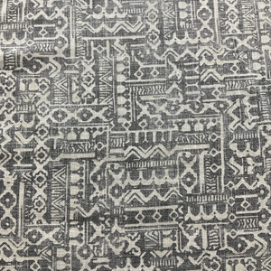 COVINGTON TANNER In Color CHARCOAL Printed home Decor Fabric | By the Yard