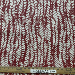 P.KAUFMAN JIRA In Color GRENADINE Printed home Decor Fabric | By the Yard