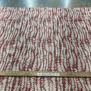 P.KAUFMAN JIRA In Color GRENADINE Printed home Decor Fabric | By the Yard