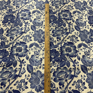 PREMIER FLORAL In Color ROYAL Printed home Decor Fabric | By the Yard