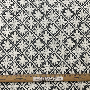 P.KAUFMAN DESTA In Color EBONY Printed home Decor Fabric | By the Yard