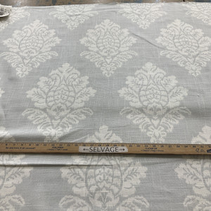 COVINGTON CROYDON In Color PEWTER Printed home Decor Fabric | By the Yard