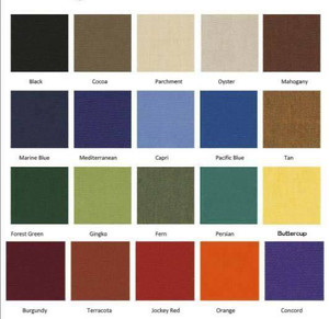 1 Yard Piece of Jockey Red Sunbrella Awning & Marine Fabric 60" 6003-0000 -