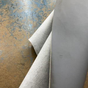Mist Grey | Foam-backed VInyl Headliner Fabric | Dark Grey Faux Leather | 1/8th | 59" Wide | By the Yard