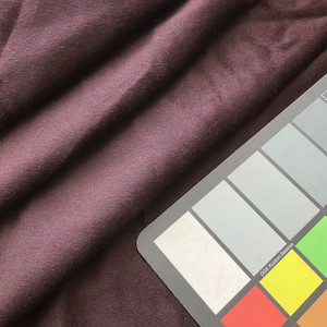 3.25 Yard Piece of Dark Burgundy Coating Wool | Wool / Poly Blend | Soft Brushed Twill Weave with Slight Sheen | 20oz | 60" Wide  | DYE LOTS MAY VARY