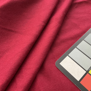 1.625 Yard Piece of Solid Red Coating Wool | Wool / Poly Blend | Soft Flat Felt | 20oz | 60" Wide  | DYE LOTS MAY VARY