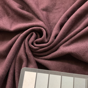 2.25 Yard Piece of Heathered Dark Burgundy Coating Wool | Wool / Poly Blend | Flat Felt | 20oz | 60" Wide  | DYE LOTS MAY VARY | COATWOOL-114-REM24
