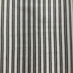 2 Yard Piece of Laura & Kiran New Catalina Ticking Jet | Medium/Heavyweight Woven Fabric | Home Decor Fabric | 54" Wide | FDC0123-0642085-REM3