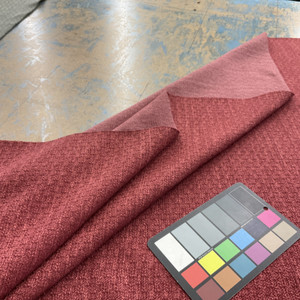 Bedford in Claret | Upholstery Fabric | Mottled Design in Maroon Red | 100% Polyester | Heavy Weight | Nassimi brand | 54" Wide | By the Yard