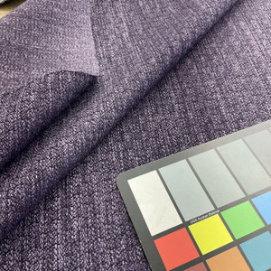 Bedford in Eggplant | Upholstery Fabric | Mottled Design in Purple | 100% Polyester | Heavy Weight | Nassimi brand | 54" Wide | By the Yard