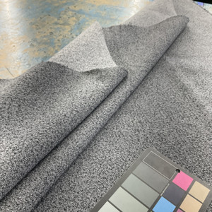 Cortlandt in Cashmere | Upholstery Fabric | Speckled Two Tone Medium Grey | 100% Polyester | Nassimi Brand | 54" Wide | By the Yard