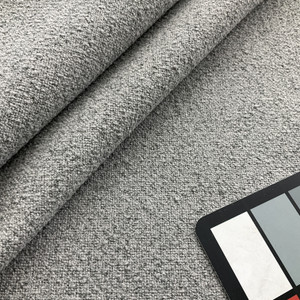 Cortlandt in Dove | Upholstery Fabric | Speckled Two Tone Light Grey | 100% Polyester | Nassimi Brand | 54" Wide | By the Yard