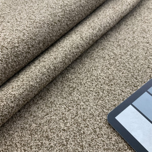 Cortlandt in Nutmeg | Upholstery Fabric | Speckled Two Tone Tan | 100% Polyester | Nassimi Brand | 54" Wide | By the Yard