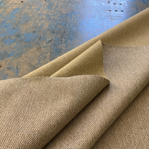 Essex in Chutney | Upholstery Fabric | Parquet Weave | Gold / Light Grey | 100% Polyester | Heavy Weight | Nassimi | 54" Wide | By the Yard