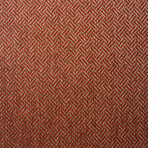 Essex in Hibiscus | Upholstery Fabric | Parquet Weave | Red / Taupe | 100% Polyester | Heavy Weight | Nassimi | 54" Wide | By the Yard